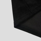 Cross Stud Ribbed Short Sleeve T-shirt