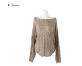 Ez Alpaca Boat Neck Cable Knit
