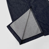Summer Cooling Non-Fade Back Slit Loose H-Line Long Denim Skirt