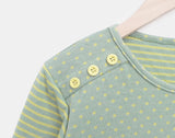Repo Color Matching Button Three Quarter T-shirt