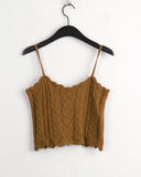 Horon Ribbon Cable Knitwear Sleeveless Top