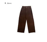 Resem Corduroy Adjust Snap Wide Pants