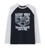 DOODLE RAGLAN LONG SLEEVE TEE