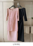 Laibis Drape Shirred H-Line One Piece