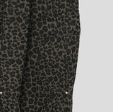 Pattern rivet pintuck balloon cargo pants