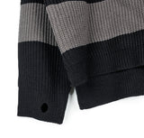 Deepa stripe hood knit