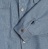 Leroy cutting denim shirt