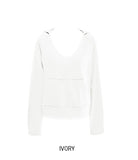 Pigment Dekki Pocket V-Neck Hoodie