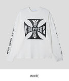 Coast Waffle Cross Lettering Long Sleeve