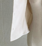 Terry Linen Puff Short Sleeve Blouse