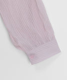 Binbuo Summer See-through Stripe Hood Shirt