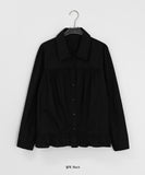 Sherinlen Shirring Collar Neck Blouse