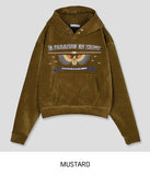 [Mink Brushed] Trust Velvet Corduroy Crop Hood