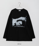 [unisex] Shimoko Spray Printing Long Sleeve Over Tee