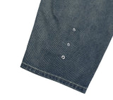 Eater Button Cargo Banding Denim Pants