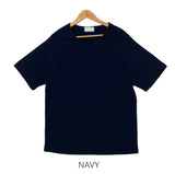 U-neck short sleeve tee