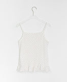 Hyori Frill Dot Sleeveless Cardigan Set