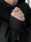 Unisex basic 2-way hood zip-up