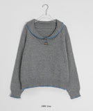 Hicody Duffel Button Collar Knit