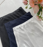 Ain Dot Chiffon Banding Long Skirt