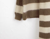 [Muffler Set] Basis Vintage Stripe Angora Knit