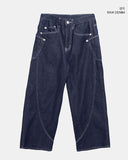 Leanne Low Curved Denim Pants