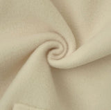 Two-Way Fleece High Neck Thick Hood Zip-Up