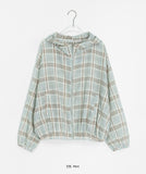 Latoli Summer Check Hooded Zip-up Wind Jumper