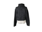 Pure High Neck Collar Button Knit Cardigan