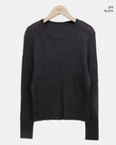 Luhan Alpaca Wool Round Ribbed Knit