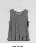 [BAONHAUS] Koinen Flower Frill Layered Sleeveless