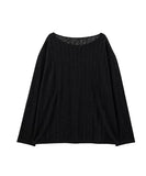 [PLAN MADE/MADE] Slant Snap Damaged Knit