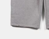 Maver Side Hem Snap Brushed Wide Pile Pants