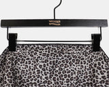 Aven Leopard Tiered Layered Wrap Skirt