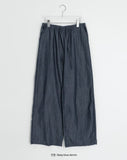 Garanki Non-Faded Wide Denim Pants