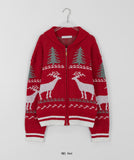 Hitori Two Way Nordic Zip-up Cardigan