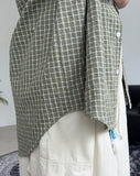 Hollyden seersucker check short sleeve shirt