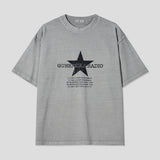 Crack star vintage pigment short sleeves