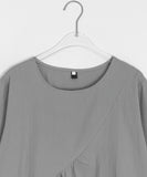 Hub Diagonal Frill Short Sleeve Blouse