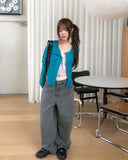 Fog Double-Button Mohair Cardigan