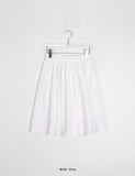 Wend Banding Pleated Midi Skirt