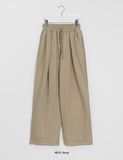 Madaki Two Pin Tuck Banding String Wide Pants