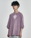 Cross Symbol Washed Raglan T-Shirt