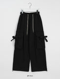 [unisex] Gokori Banding String Brushed Strap Cargo Pants