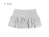 Rack Tiered Frill Mini Skirt