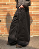 Dawson Cut-out Point Wide Cotton Pants