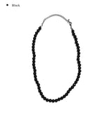 Pikyu Black Ball Choker Necklace