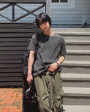 [LAN ARCHIVE] Pintuck Waffle Short Sleeve T-Shirt