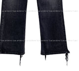 Damage hem cutting bootcut