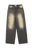 Betty Tin Beige Wide Denim Pants